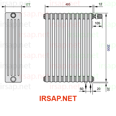 Радиатор IRSAP Tesi 52000/11 T25 CL 01
